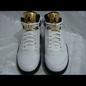Gold coin Jordan 5s